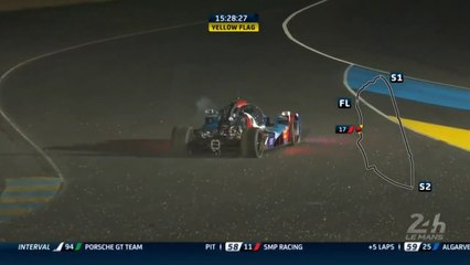 24h of LeMans 2018 Isaakyan Crash Blows Engine Hankey_Spins