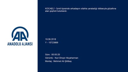 Arkadaşını silahla yaralayan kişi tutuklandı - KOCAELİ