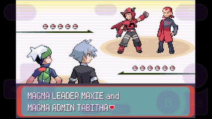 Pokemon Emerald - Magma Leader Maxie and Magma Admin Tabitha (Mossdeep Space Center)