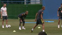 The moment Neymar sent a scare through the Brazil camp