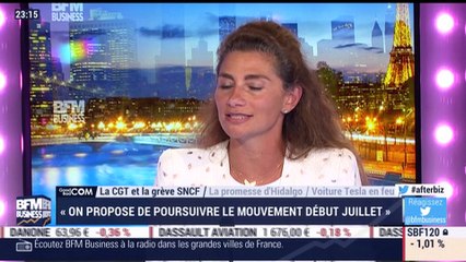 Good Com' / Bad Com': la CGT et la grève SNCF, La promesse d'Anne Hidalgo et une voiture Tesla en feu - 19/06