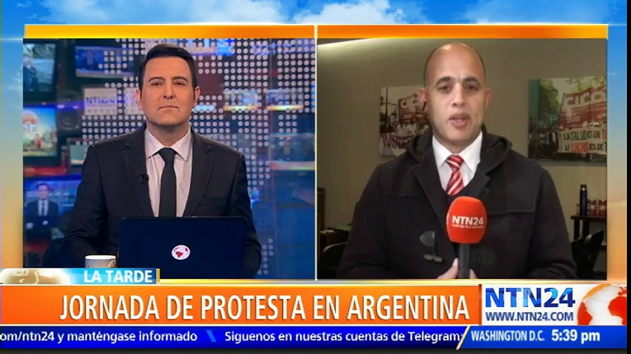 Trabajadores de la salud realizan huelga de 24 horas en Argentina