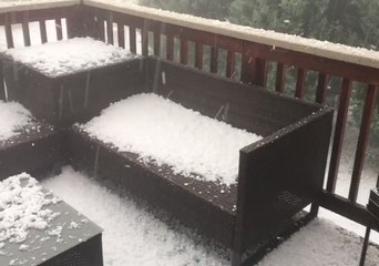 Hailstorm Slams Firestone, Colorado