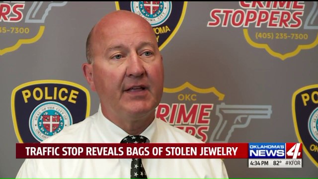 Tens of Thousands of Dollars in Stolen Jewelry Found During Oklahoma City Traffic Stop
