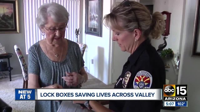 Chandler PD encouraging senior citizens to sign up for a lock box