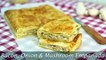 Bacon, Onion & Mushroom Empanada - Easy Bacon, Cheese & Mushroom Puff Pastry Pie Recipe