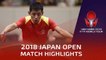 Zhang Jike vs Jonathan Groth | 2018 Japan Open Highlights (R32)