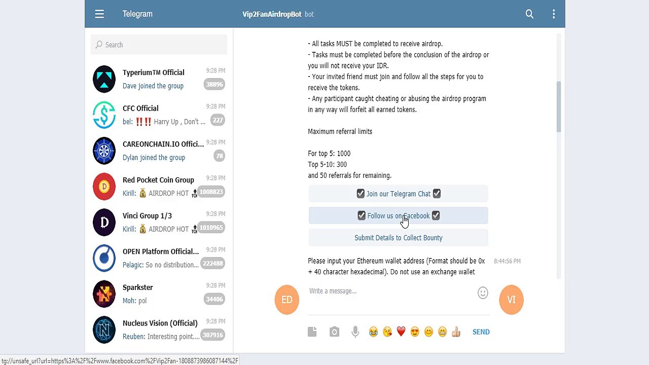 CRIPTOMONEDAS gana 100 IDR y tokens REO en airdrop