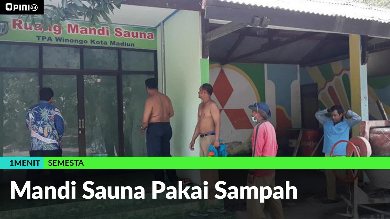 #1MENIT | Mandi Sauna Pakai Sampah