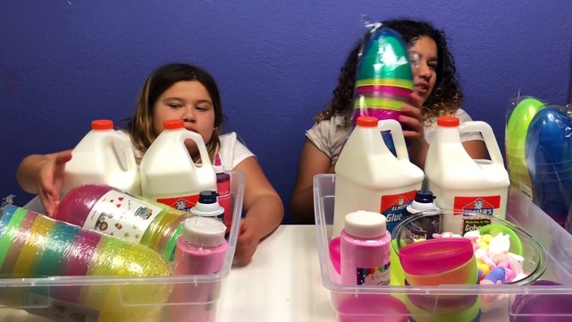 DIY SLIME EASTER EGGS FOR SCHOOL- MAKING 4 GALLONS OF FLUFFY SLIME FOR SCHOOL