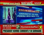 Anukreethy Vas from Tamil Nadu wins Femina Miss India 2018 title