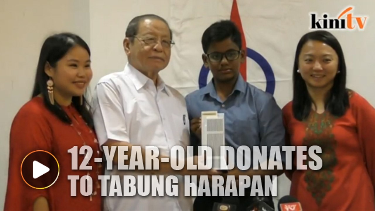 12-year-old donates savings to Tabung Harapan