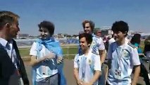 Just ahead of Argentina vs. Iceland World Cup Group D match, young fans expressed their love and support for Lionel Messi
