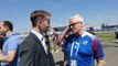 Xinhua journalist Michael Place talked to an Iceland fan who happens to be    mainstay player Gudmundsson's father. Later, Iceland secured a historic draw with