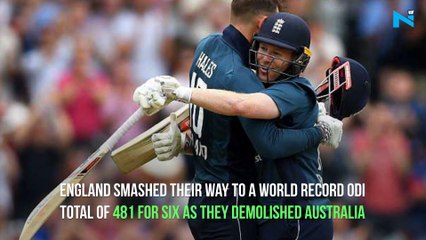 England v Australia: Hosts make record 481-6 in 242-run victory