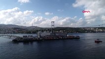 İstanbul Pioneering Spirit Gemisinin 15 Temmuz Şehitler Köprüsü Altından Geçişi