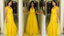Jhanvi Kapoor का Ethnic Look, Dhadak के Promotion में पहना Yellow अनारकली । Boldsky