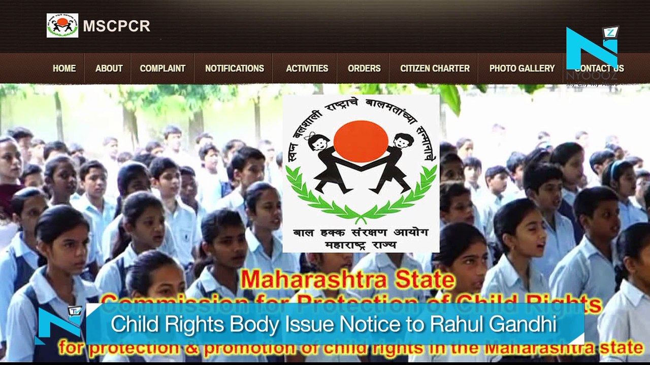 Child Rights Body Issue Notice to Rahul Gandhi