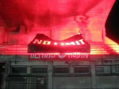 Tifo des 1 an des ultras Audincourt