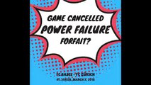 TOP Game FC Basel vs. FC Zürich Cancelled due to powerfailur