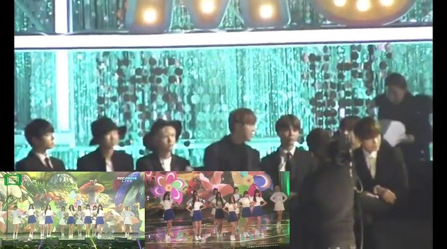 151107 BTS reaction to Gfriend @ Melon Music Awards 2015 MMA 2015