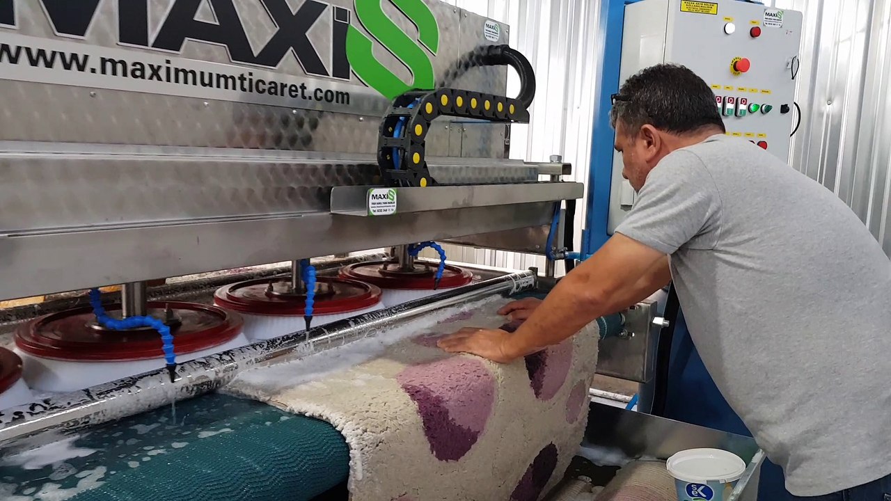 tam otomatik halı yıkama makinası,halı sıkma makinası maxis
