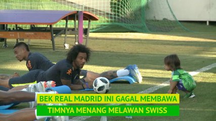Marcelo Diganggu Putranya Ketika Latihan