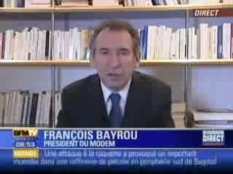 François Bayrou chez Bourdin 2_2  RMC/BFM