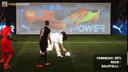 REUS vs. BALOTELLI vs. FABREGAS - evoPOWER CHALLENGE - Part 2-2