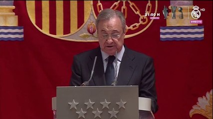 Florentino Pérez: "Este es un equipo que nunca se rinde ni se cansa de ganar"