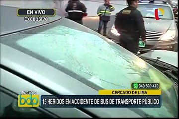 Cercado: al menos 15 heridos tras violento accidente de tránsito