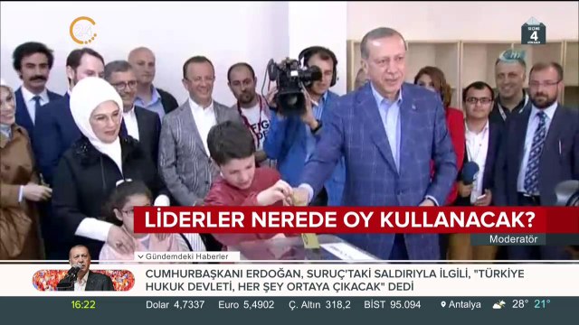 Liderler nerede oy kullanacak?