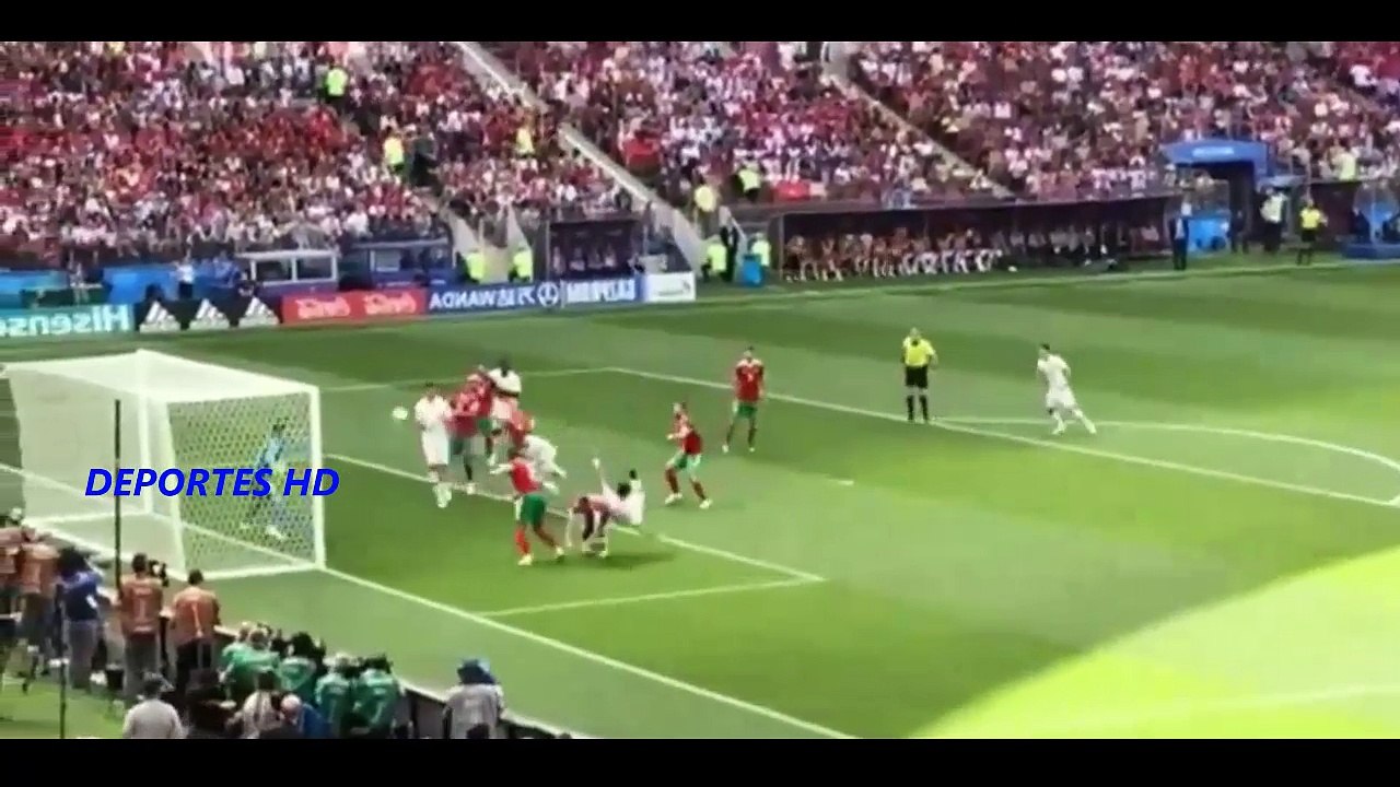 PORTUGAL VS MARRUECOS 1-0 GOL CRISTIANO RONALDO COPA MUNDIAL RUSIA 2018
