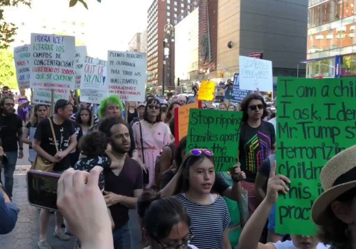 Crowds March Through New York City to Protest Border Separations