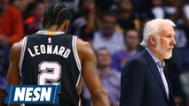 Kawhi Leonard tells Gregg Popovich he no longer wants to play for the Spurs