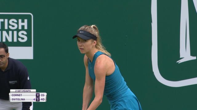Birmingham - Cornet chute face à Svitolina