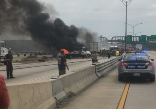 DC Bridge Shut Down After Multi-Vehicle Collision and Fire