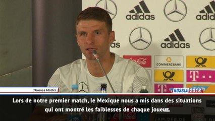 Allemagne - Müller: "Le Mexique a montré nos faiblesses"