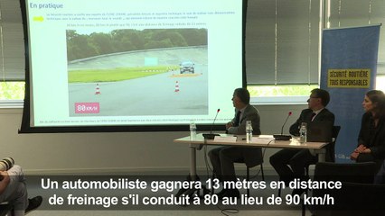 80km/h: la Sécurité routière mise sur la pédagogie
