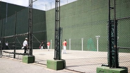 Frontenis 1ª semifinal cto de España de honor set 1 Incusa vs Valenciano