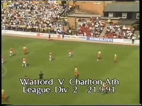 Watford - Charlton Athletic 21-09-1991 Division Two