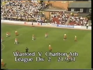 Watford - Charlton Athletic 21-09-1991 Division Two