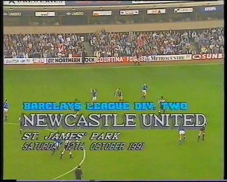 Newcastle United - Leicester City 12-10-1991 Division Two