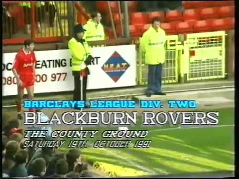Swindon Town - Blackburn Rovers 19-10-1991 Division Two