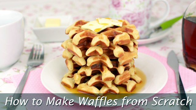 How to Make Waffles from Scratch - Easy Homemade Waffles Recipe