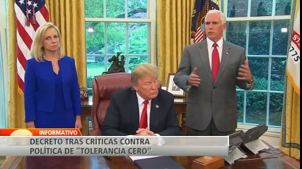 Trump firmó orden migratoria para frenar la separación de familias