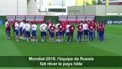 Mondial-2018: l'équipe de Russie fait rêver le pays hôte