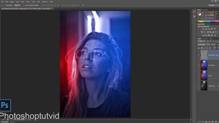 How to make creative black & white photo with color effect / Photoshoptutvid