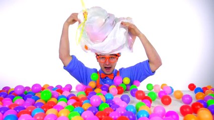 Learn Colors of Machines with Blippi _ Colorful Balls