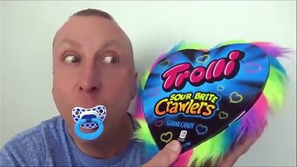 Baby Victoria Annabelle Eat Giant Valentines Cake & Candy Videos